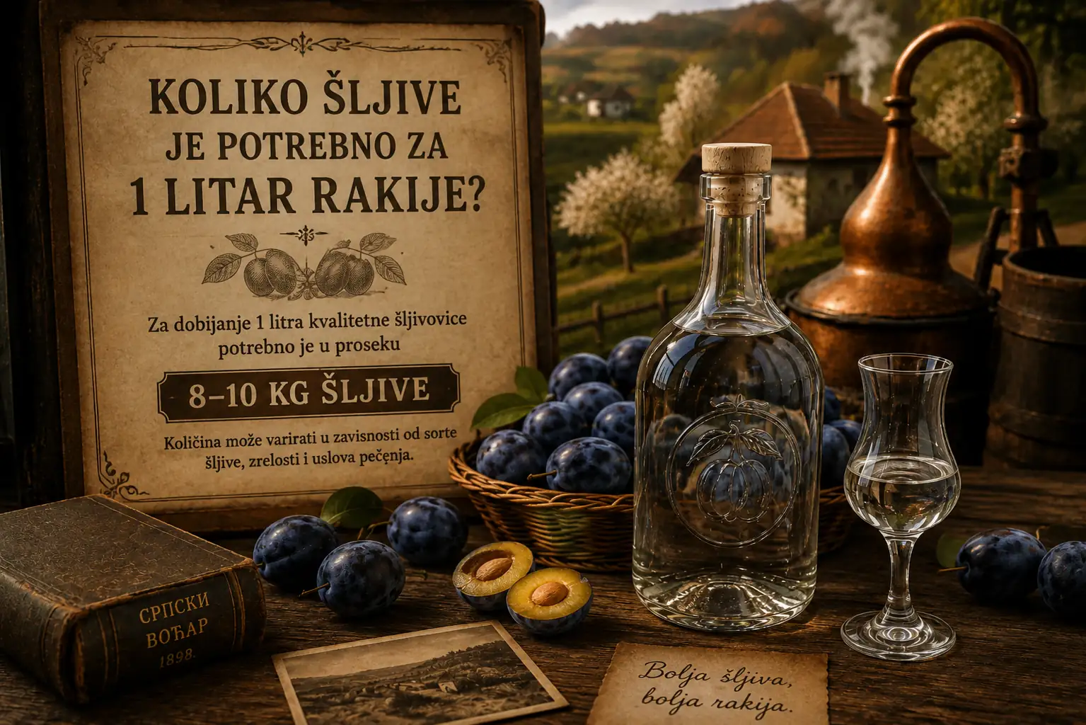 Koliko šljive je potrebno za 1 litar rakije? - Saznajte k...